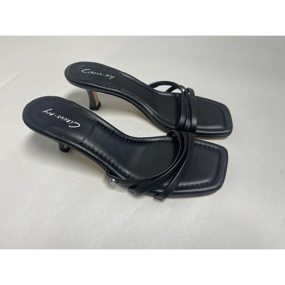Circus by Sam Edelman Shoes Womens Size 6.5M Black Cecily Heels Strappy Sandals